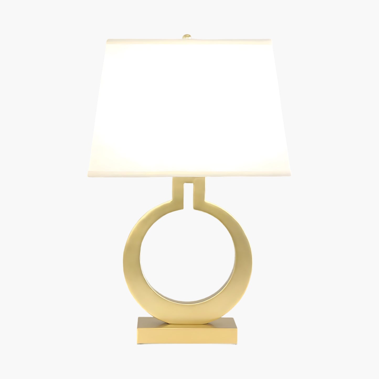 Keyhole Ring Eclectic Metal Table Lamp