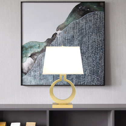 Keyhole Ring Eclectic Metal Table Lamp