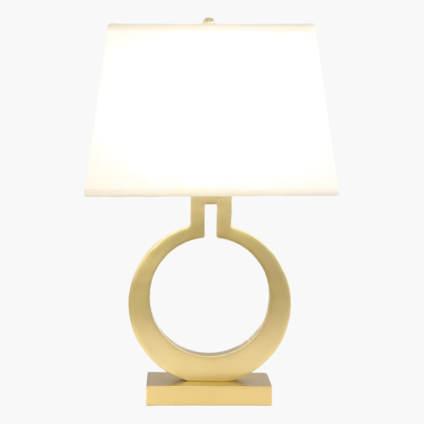 Keyhole Ring Eclectic Metal Table Lamp