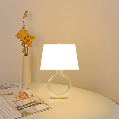 Keyhole Ring Eclectic Metal Table Lamp