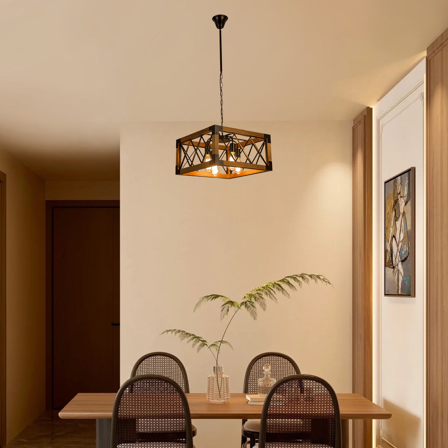 Kitchen Island Rectangle Modern Metal Chandelier