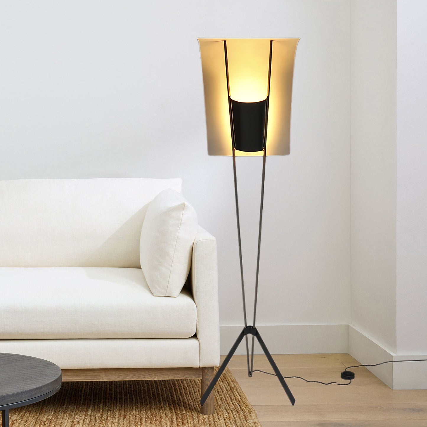 Kite Eclectic Metal Floor Lamp