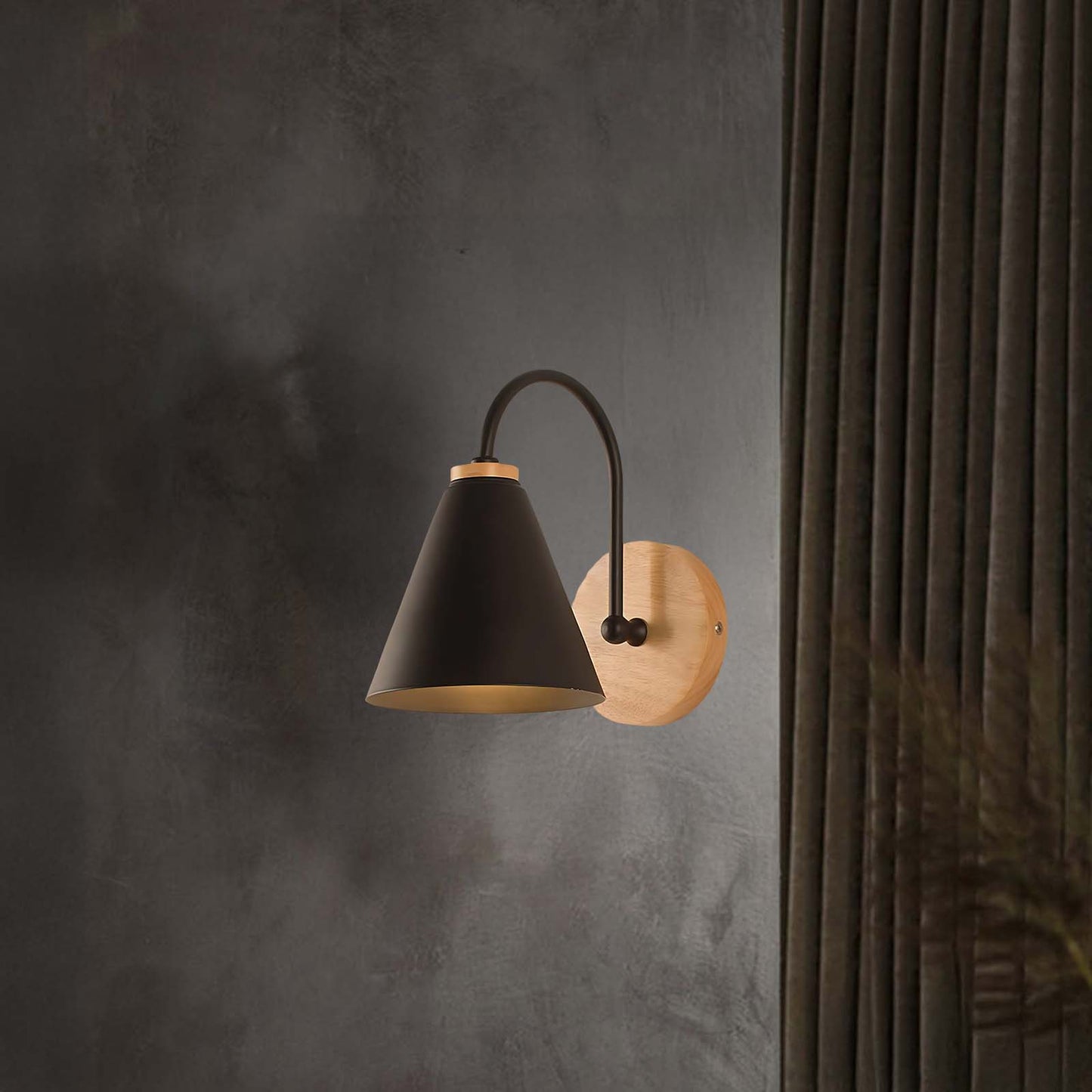 Kona Nordic Eclectic Metal Wall Lamp