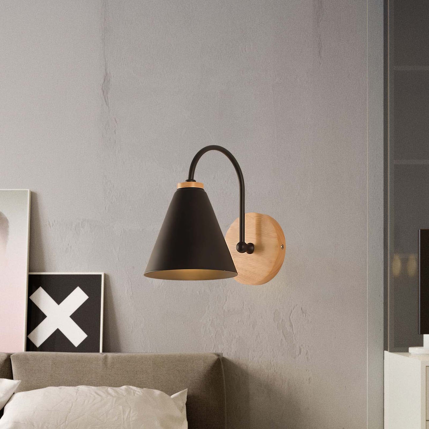 Kona Nordic Eclectic Metal Wall Lamp