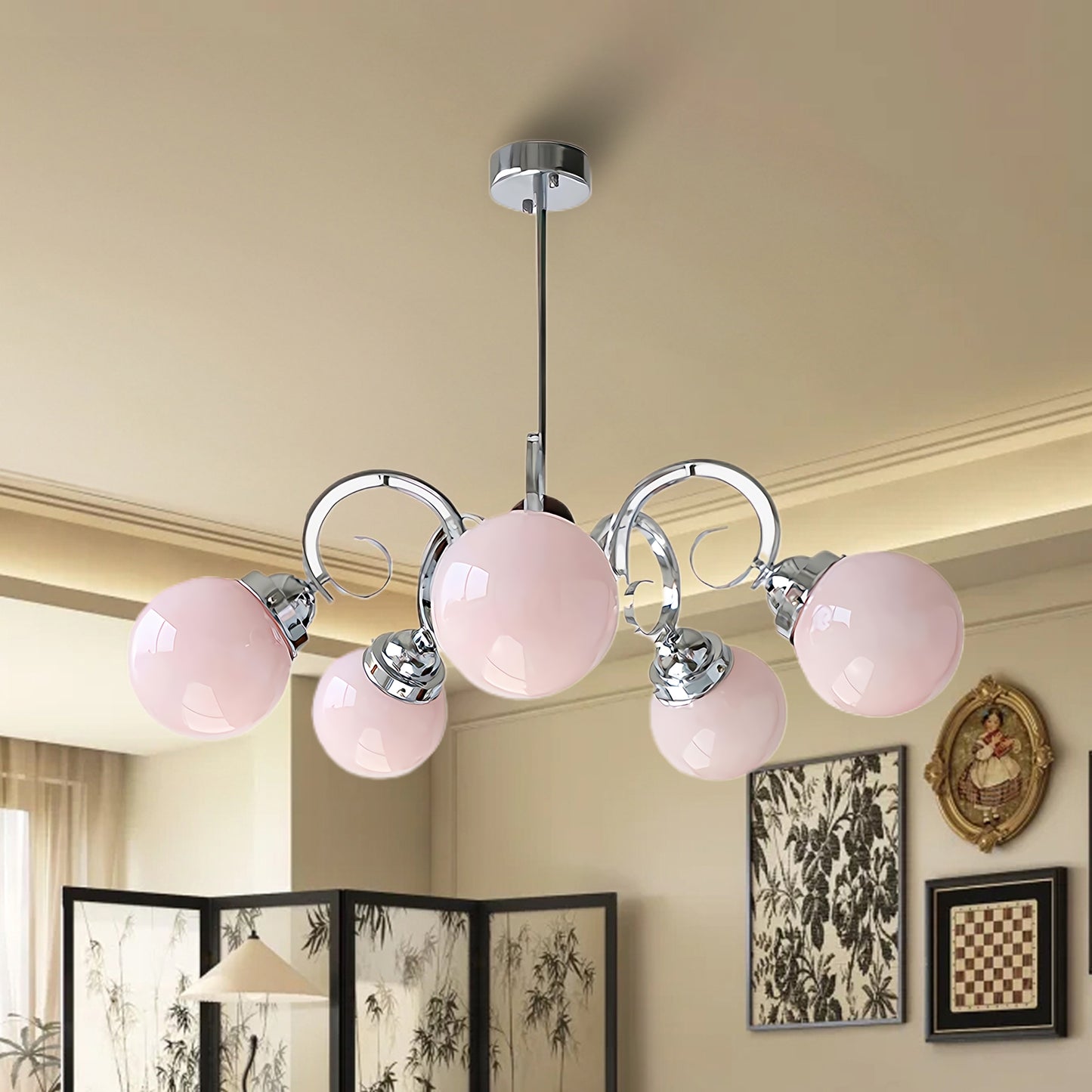 Kotter Cream Classic Crystal Chandelier