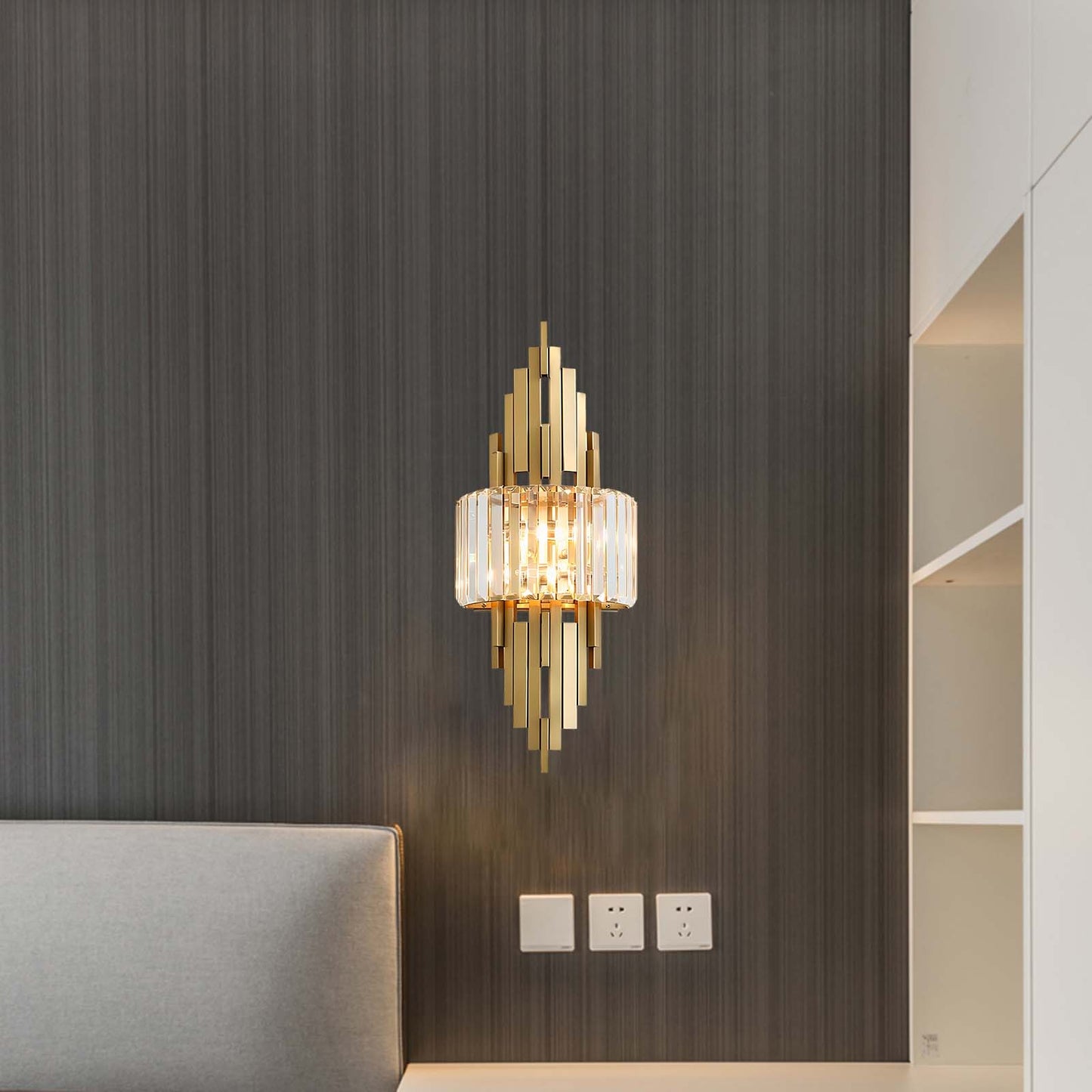 Kubica Modern Crystal Wall Lamp