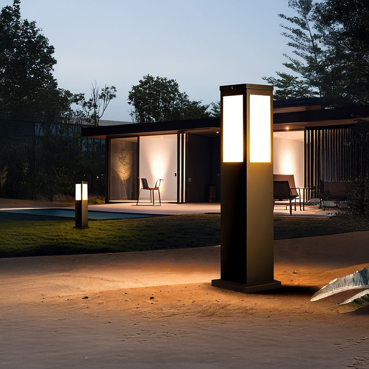 Kuzco Bollard Modern Metal Outdoor Light