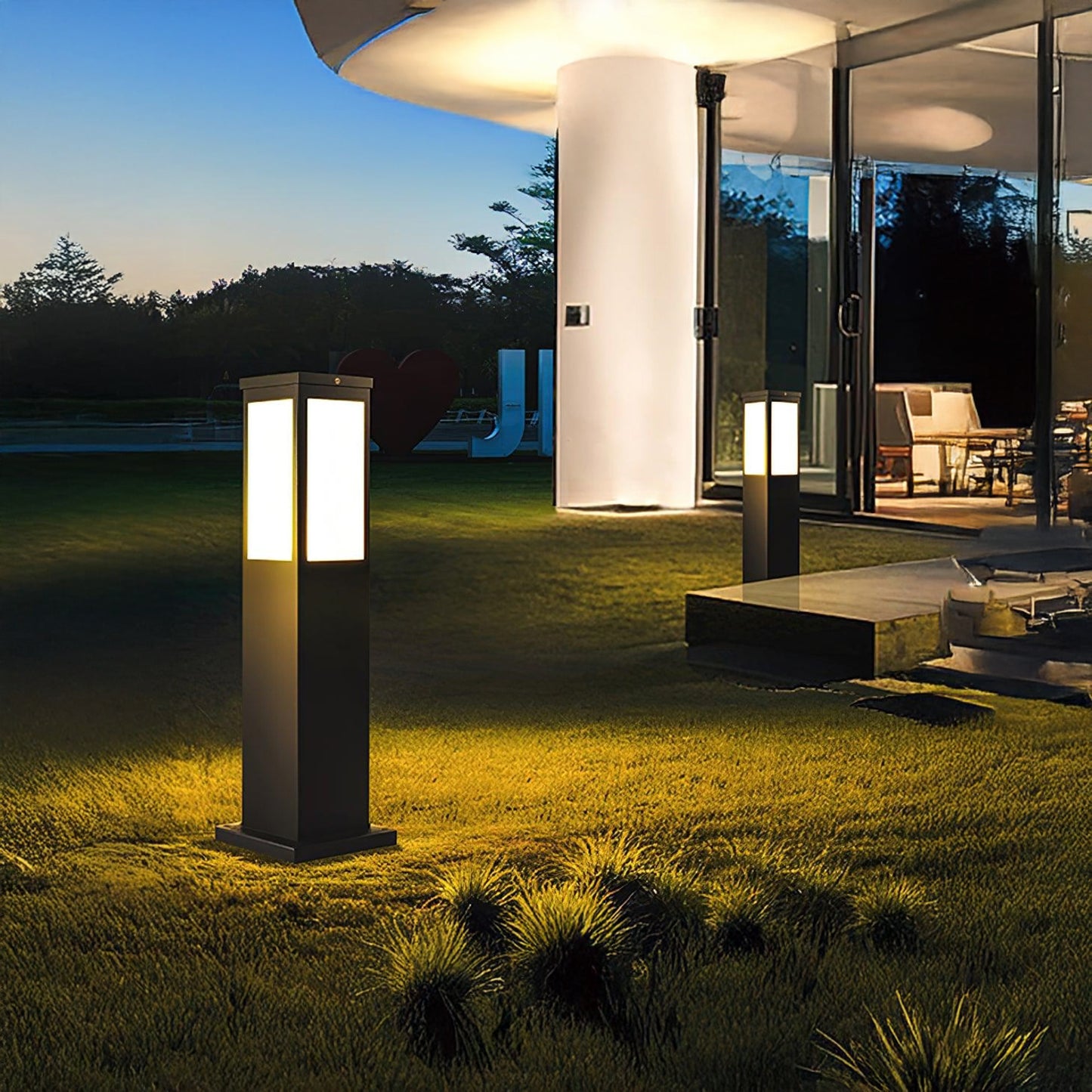 Kuzco Bollard Modern Metal Outdoor Light