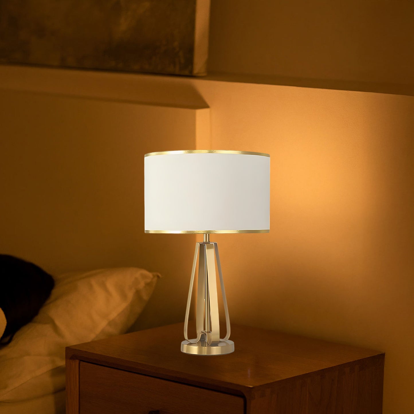 Laila Eclectic Metal Table Lamp