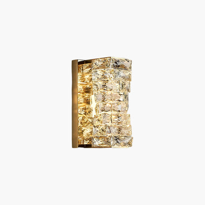 Laminated Crystal Modern Steel Wall Light