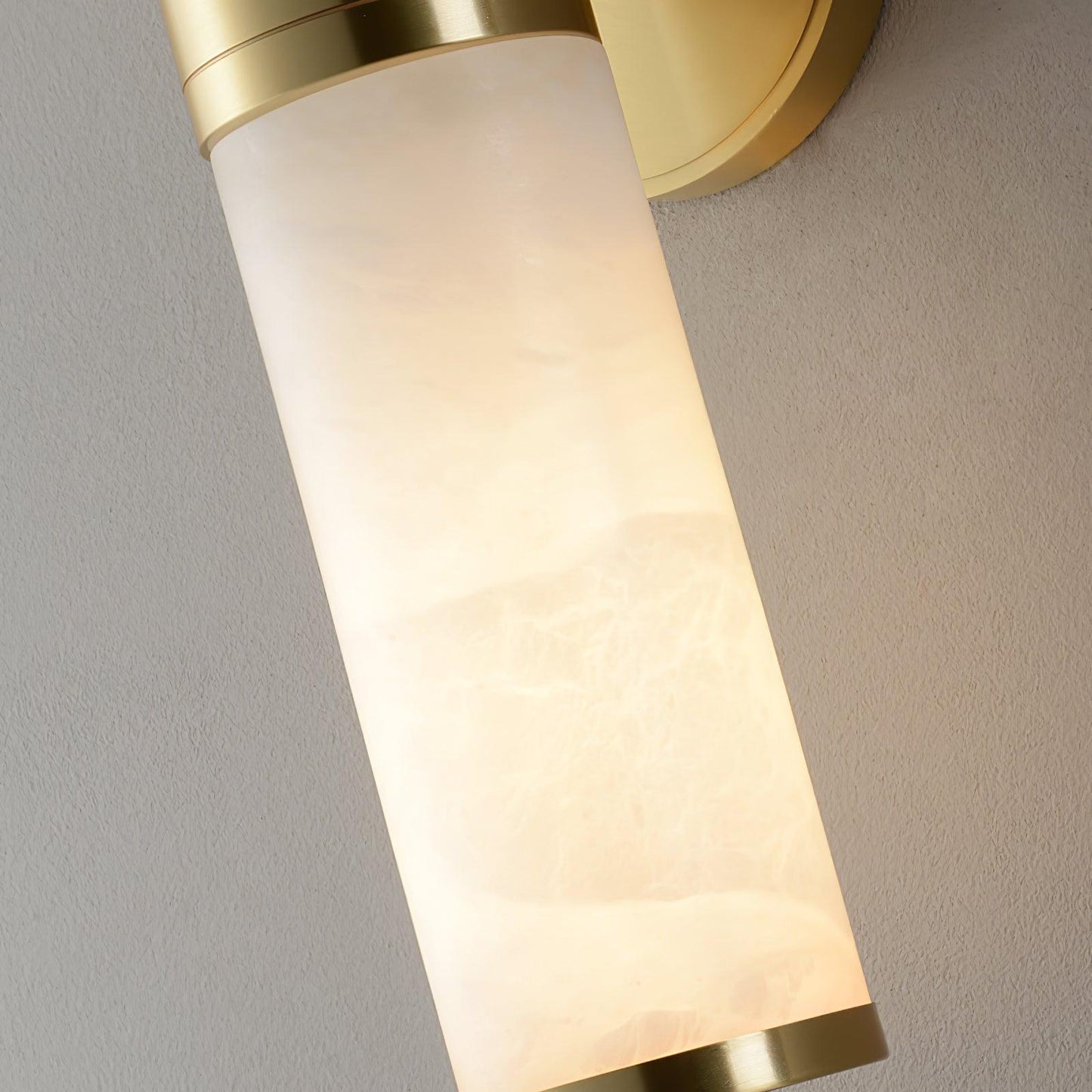 Lampatron Alabaster Art deco Metal Wall Lamp