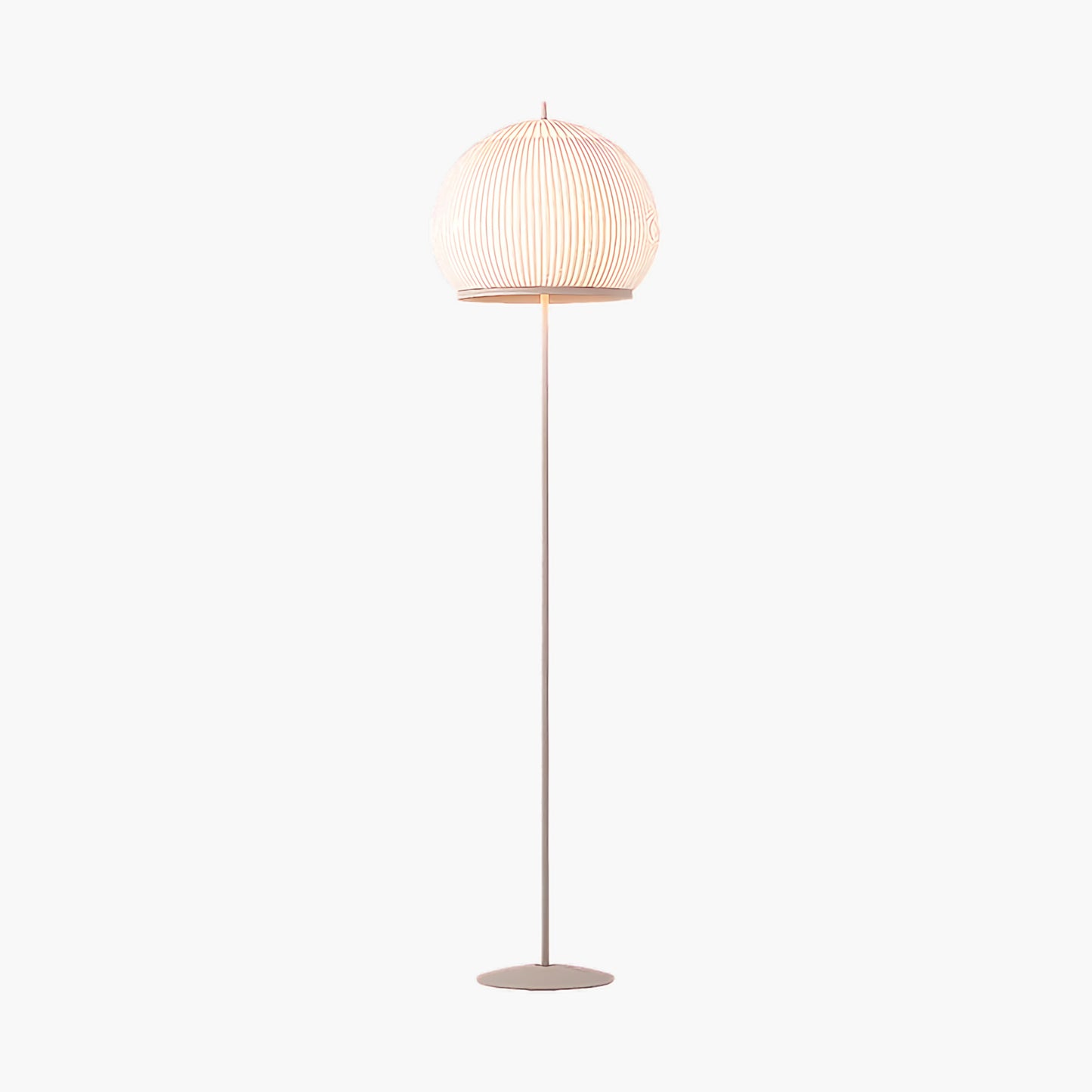 Lantern Knit Traditional Steel Floor Lamp