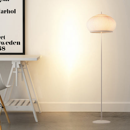 Lantern Knit Traditional Steel Floor Lamp