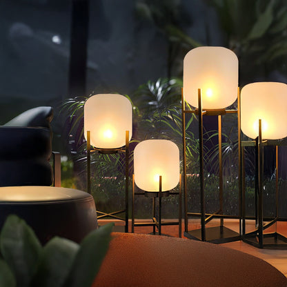 Lantern Outdoor Luxury Crystal Floor Lamp