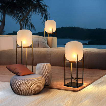 Lantern Outdoor Luxury Crystal Floor Lamp