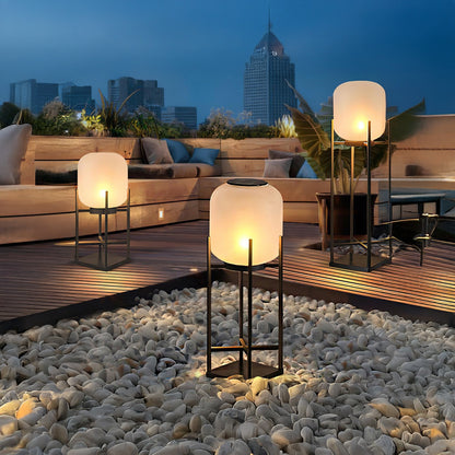 Lantern Outdoor Luxury Crystal Floor Lamp