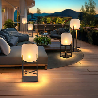 Lantern Outdoor Luxury Crystal Floor Lamp