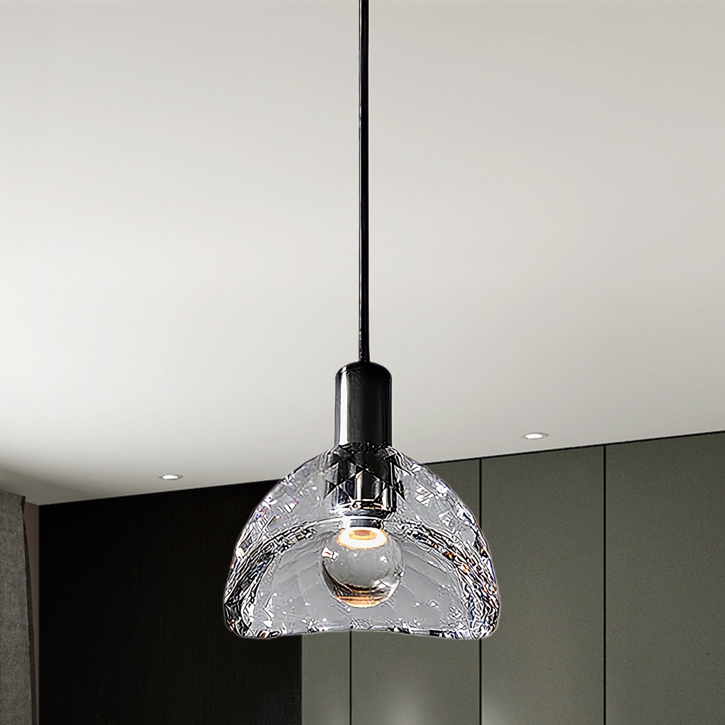 Latham Vintage Crystal Pendant Lamp