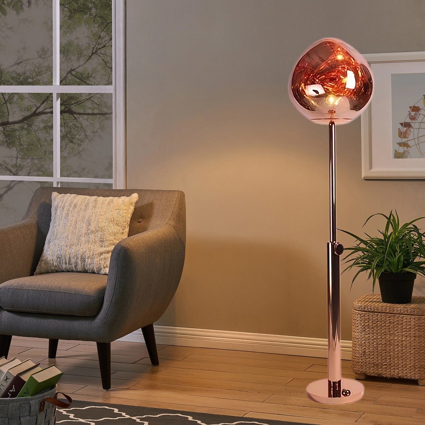 Lava Art Minimalist Crystal Floor Lamp