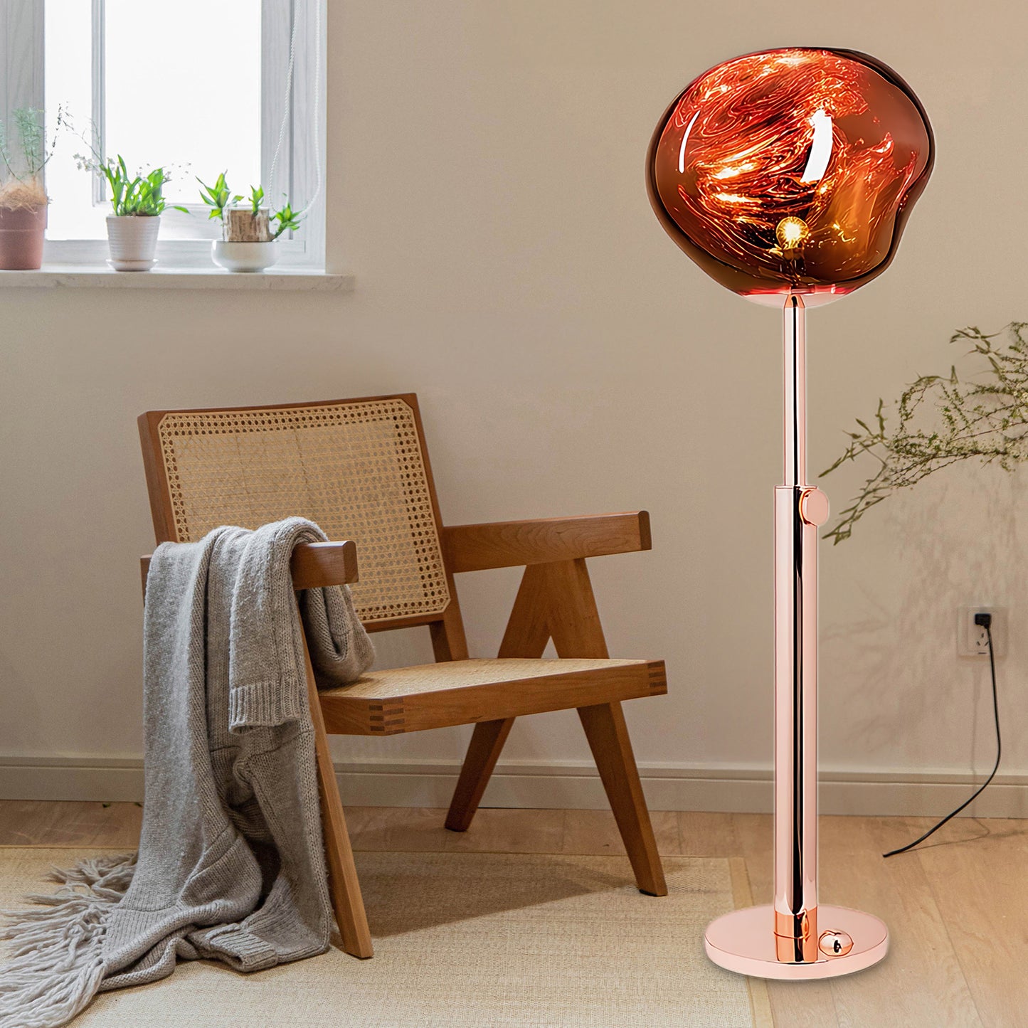 Lava Art Minimalist Crystal Floor Lamp