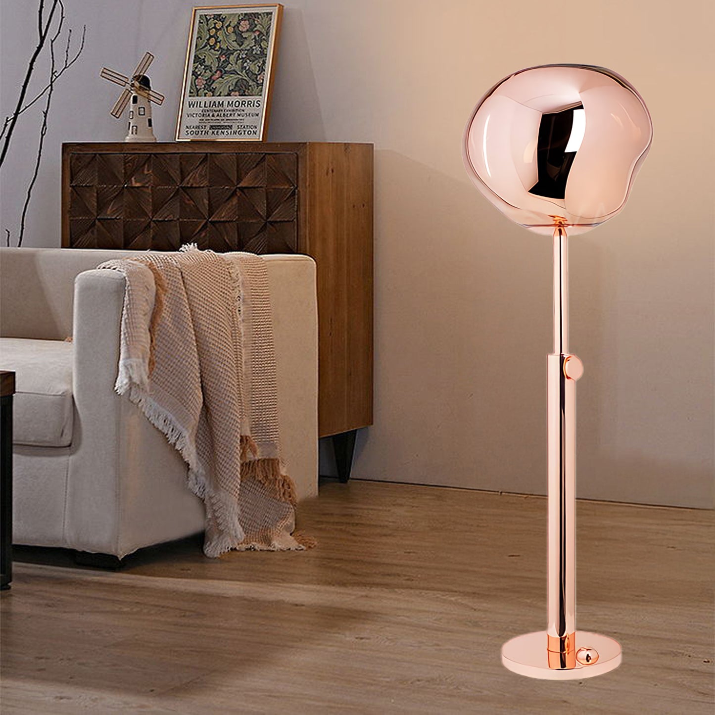 Lava Art Minimalist Crystal Floor Lamp