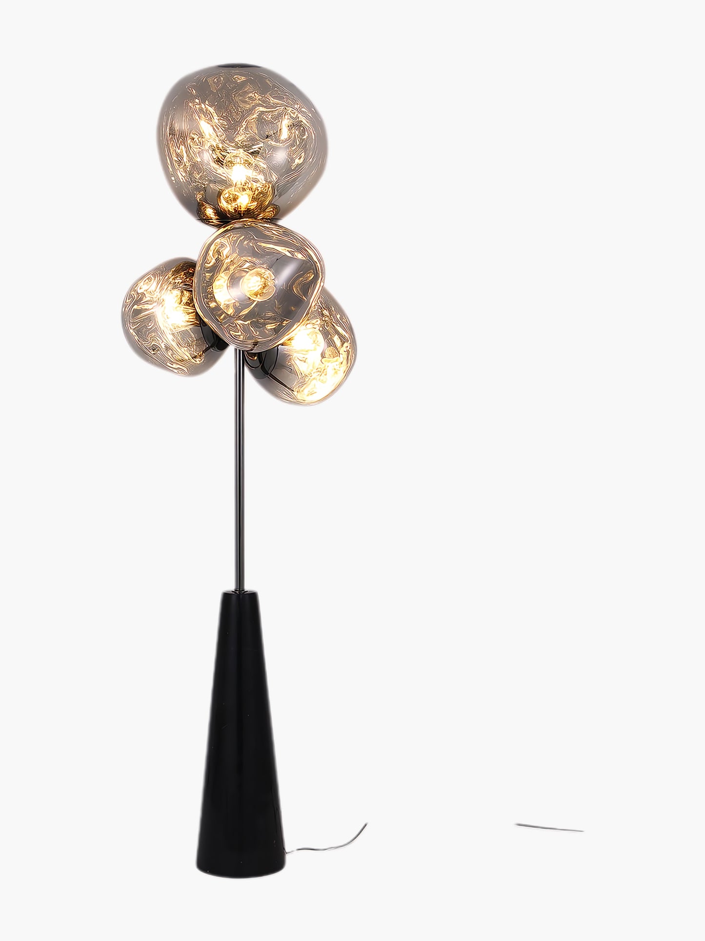 Lava Column Eclectic Crystal Floor Lamp