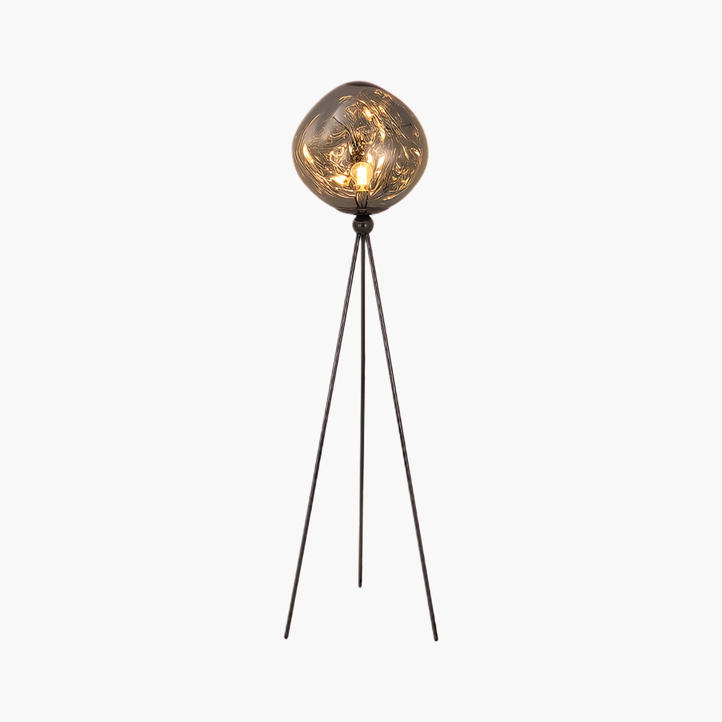 Lava Tripod Rock Eclectic Crystal Floor Lamp