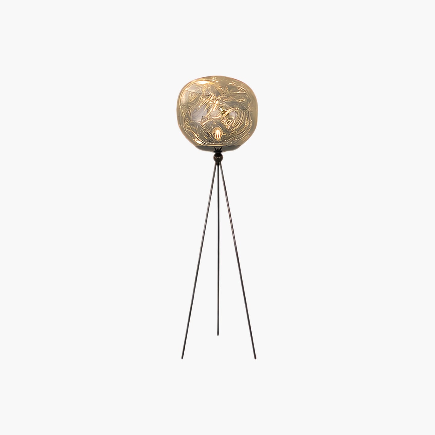 Lava Tripod Rock Eclectic Crystal Floor Lamp