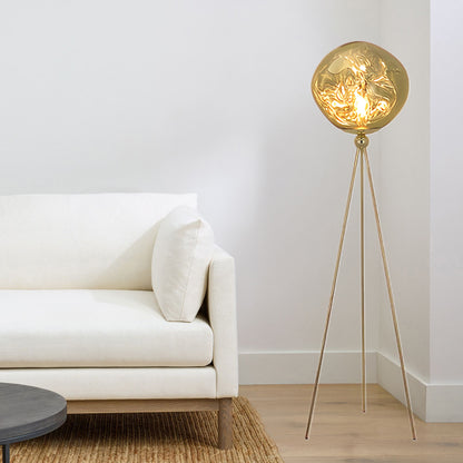 Lava Tripod Rock Eclectic Crystal Floor Lamp