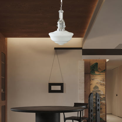 Lavagna Schoolhouse Modern Crystal Pendant Light