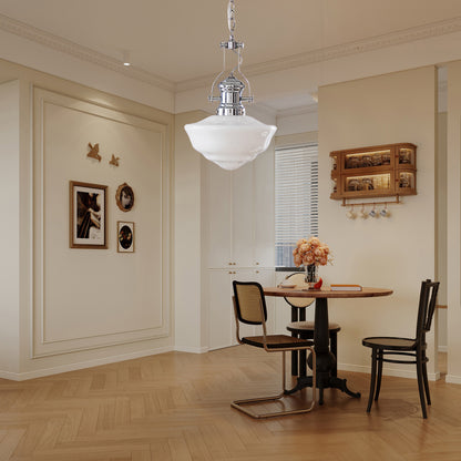 Lavagna Schoolhouse Modern Crystal Pendant Light