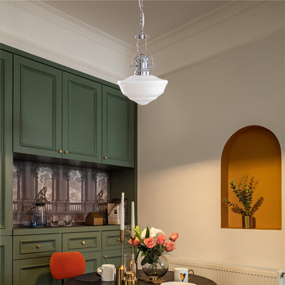 Lavagna Schoolhouse Modern Crystal Pendant Light