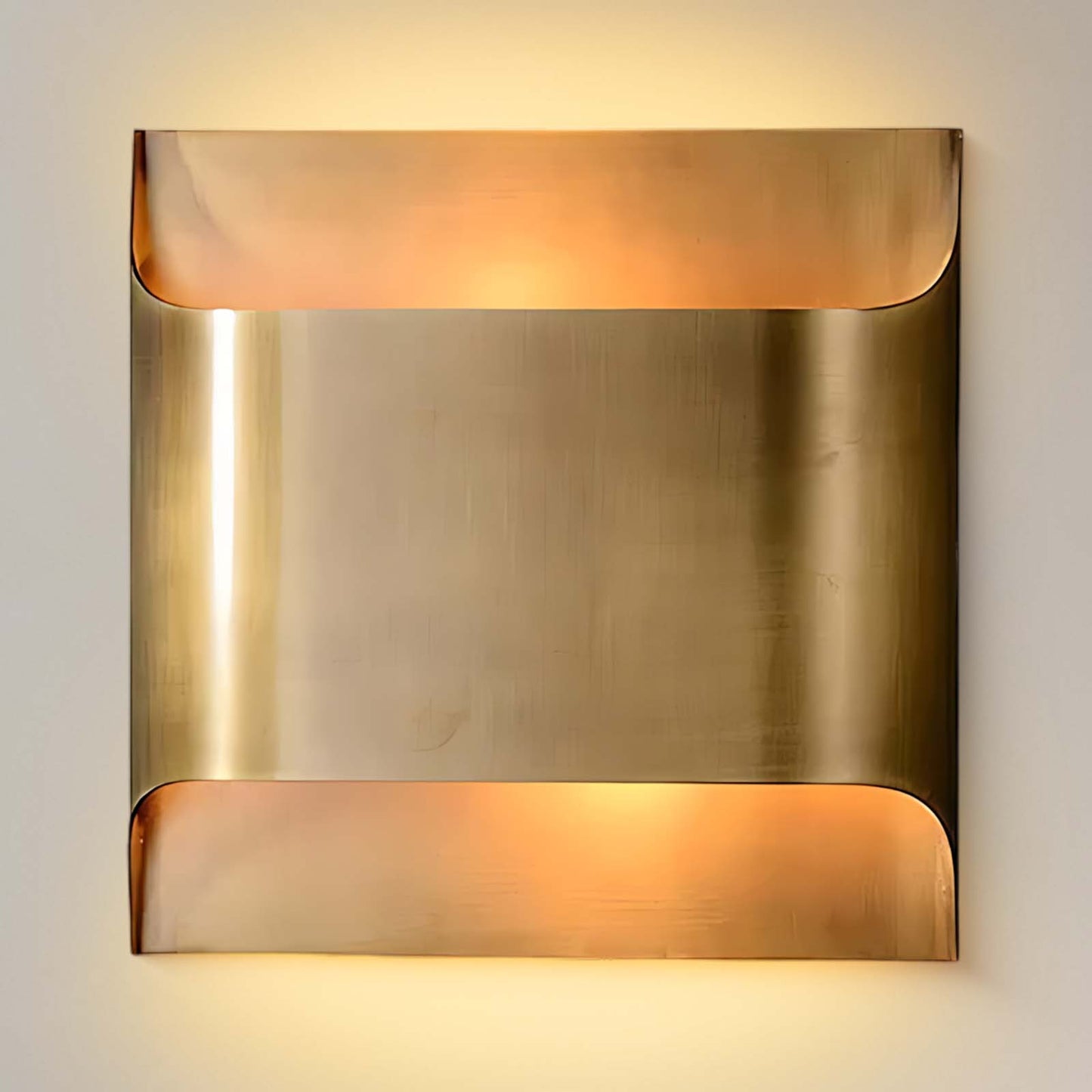 Leclerc Art Deco Brass Wall Lamp