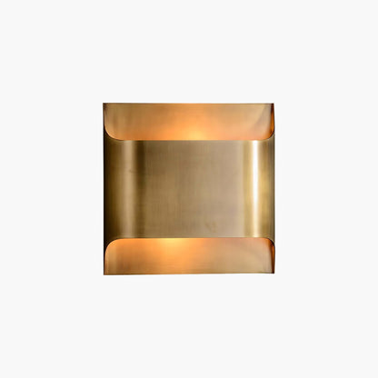 Leclerc Art Deco Brass Wall Lamp