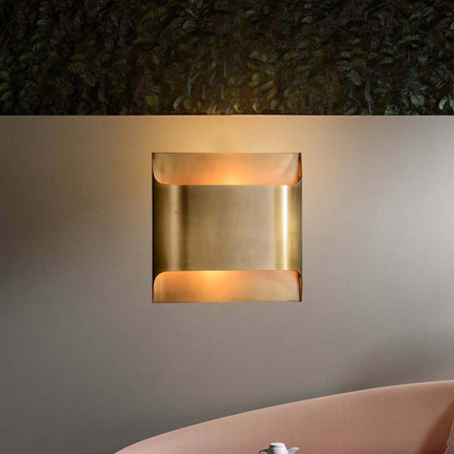 Leclerc Art Deco Brass Wall Lamp