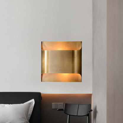 Leclerc Art Deco Brass Wall Lamp