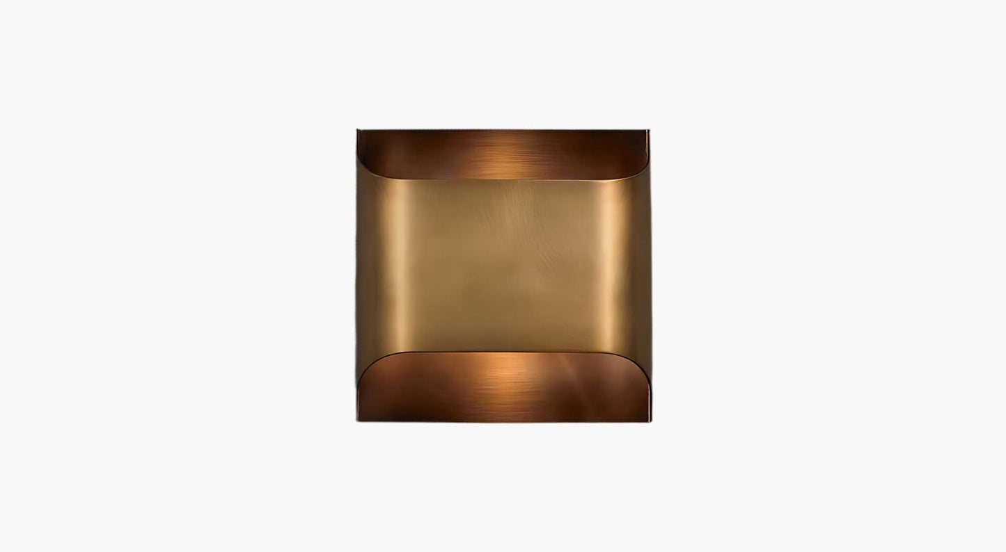 Leclerc Art Deco Brass Wall Lamp