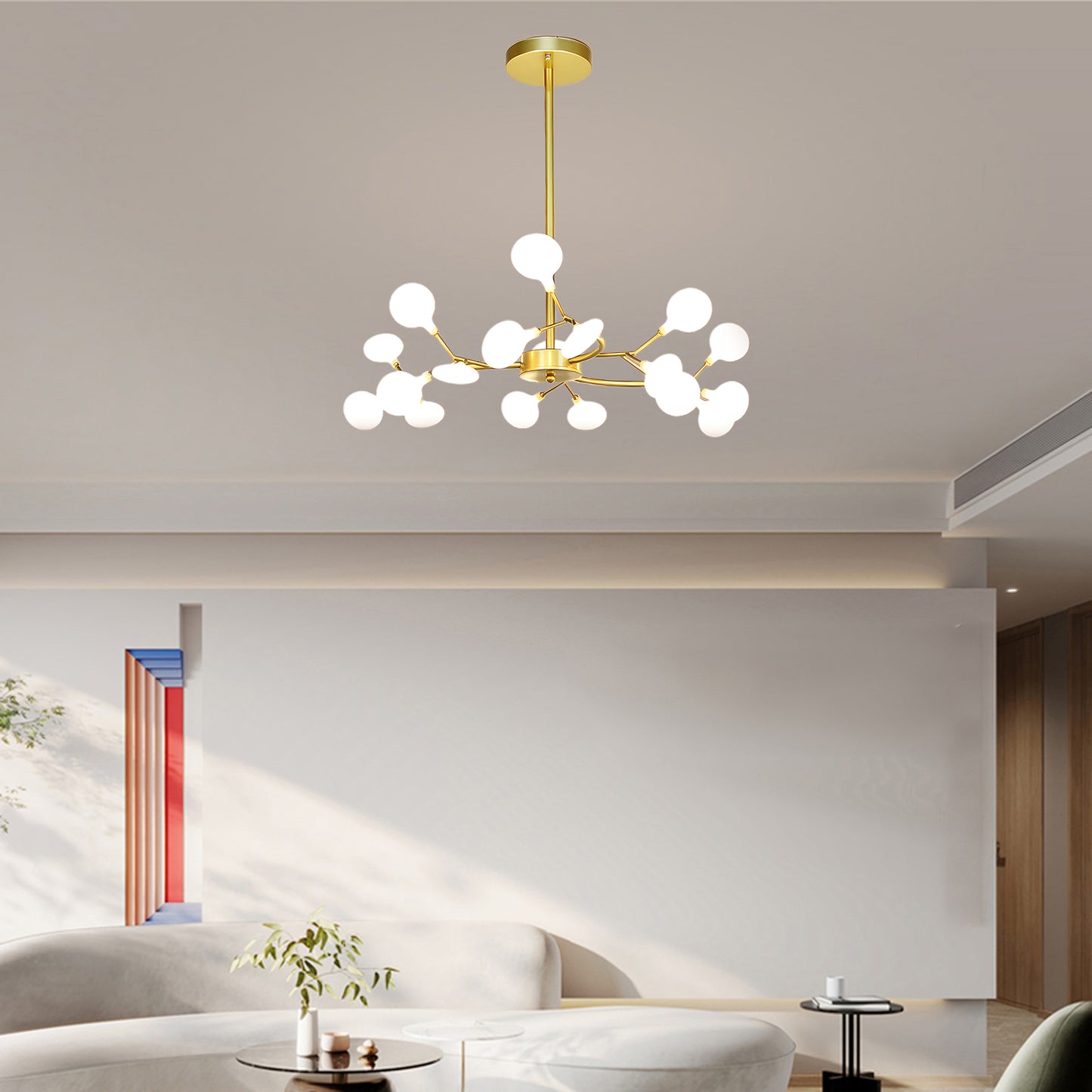 LED Firefly Sputnik Modern Metal Chandelier