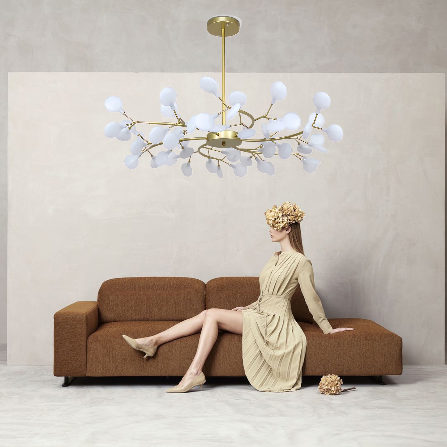 LED Firefly Sputnik Modern Metal Chandelier