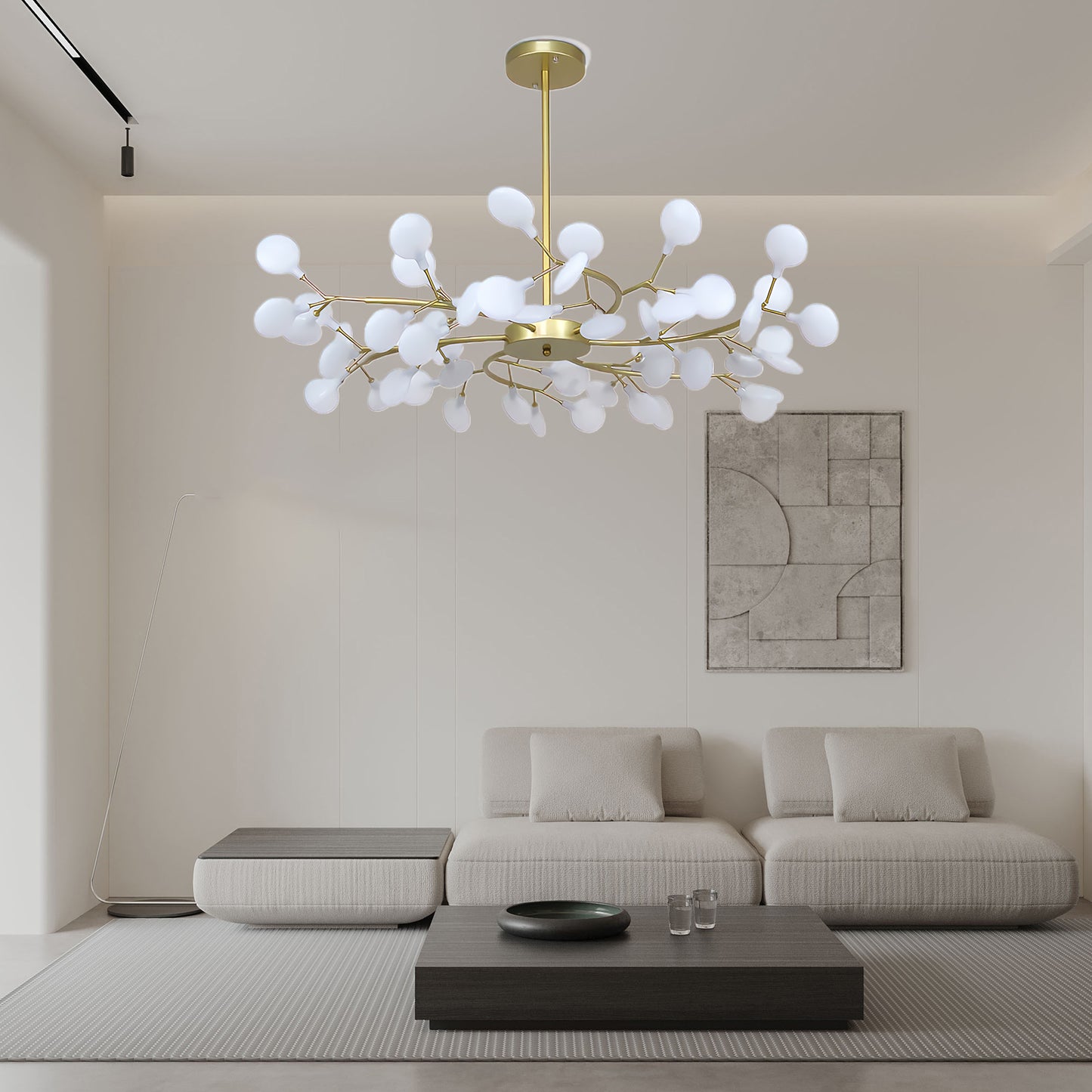 LED Firefly Sputnik Modern Metal Chandelier