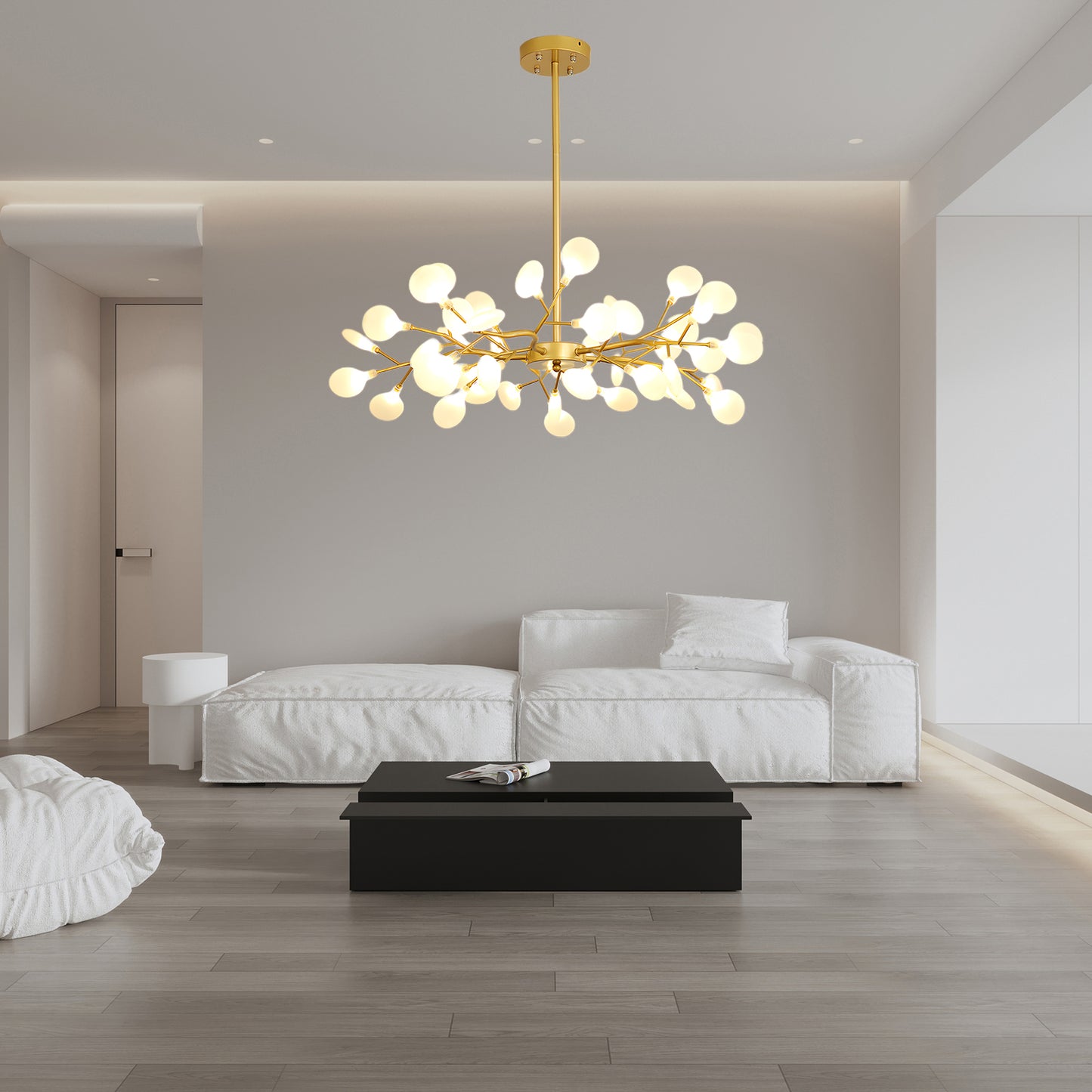 LED Firefly Sputnik Modern Metal Chandelier