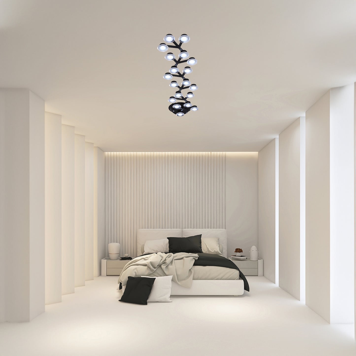 LED Net Eclectic Metal Ceiling Lamp