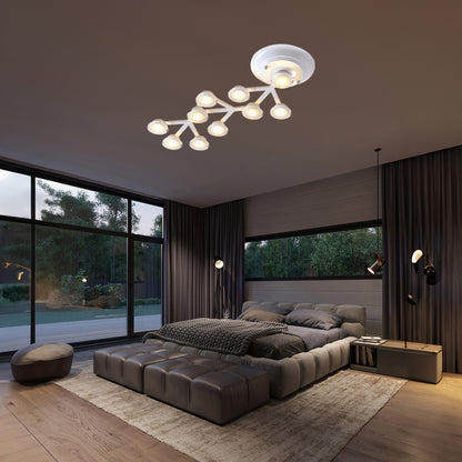 LED Net Eclectic Metal Ceiling Lamp