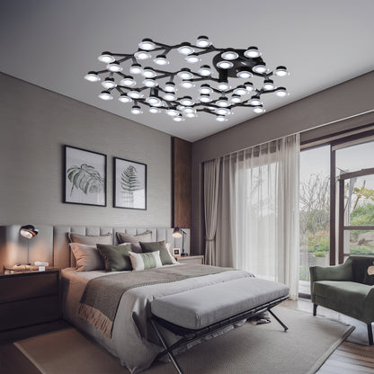 LED Net Eclectic Metal Ceiling Lamp