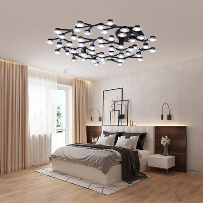 LED Net Eclectic Metal Ceiling Lamp