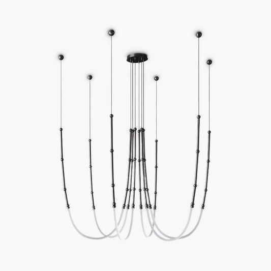 Leda Eclectic Metal Chandelier