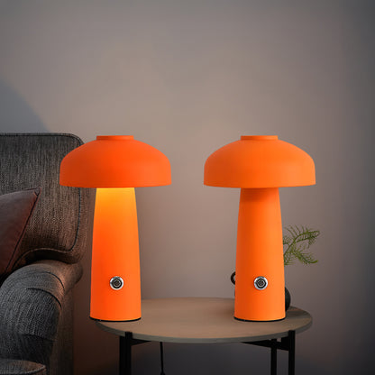 Leon Mushroom Built-in Battery Eclectic Metal Table Lamp