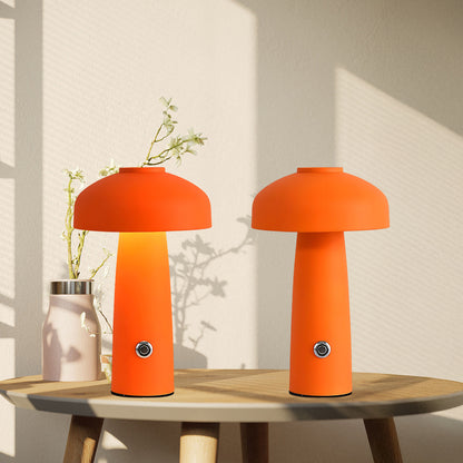 Leon Mushroom Built-in Battery Eclectic Metal Table Lamp