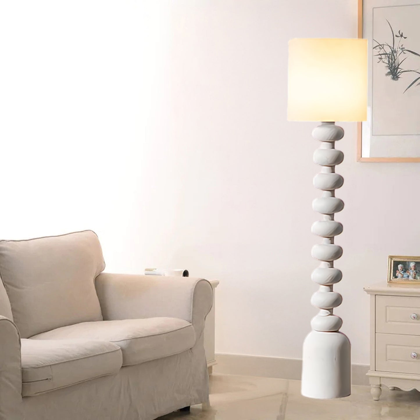 Leona Contemporary Metal Floor Lamp