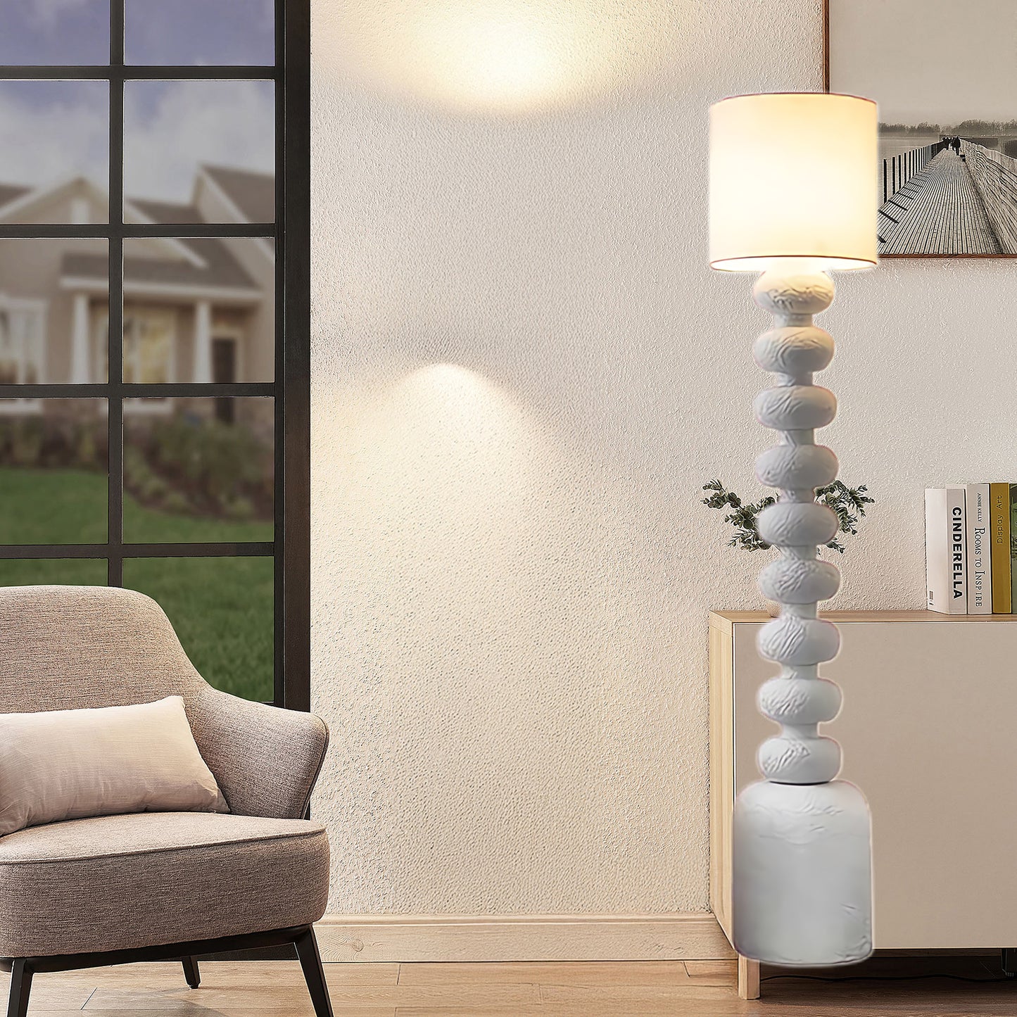 Leona Contemporary Metal Floor Lamp